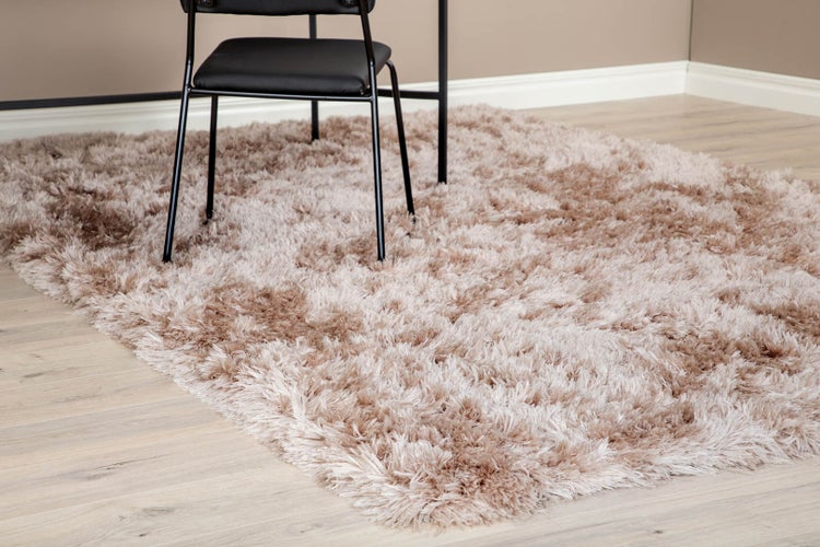 Grace Teppich 230x160 cm Polyester beige. 160 X 230 X 3 cm
