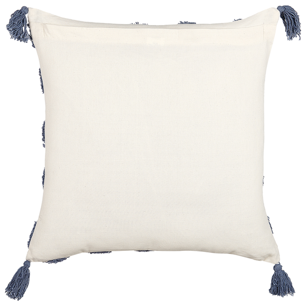 Dekokissen JACARANDA Baumwolle 45 x 45 cm Blau Geometrisches Muster