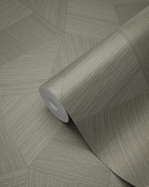 Origin Wallcoverings Tapete 3D-Muster Khakigrau - 53 cm x 10.05 m - 347821