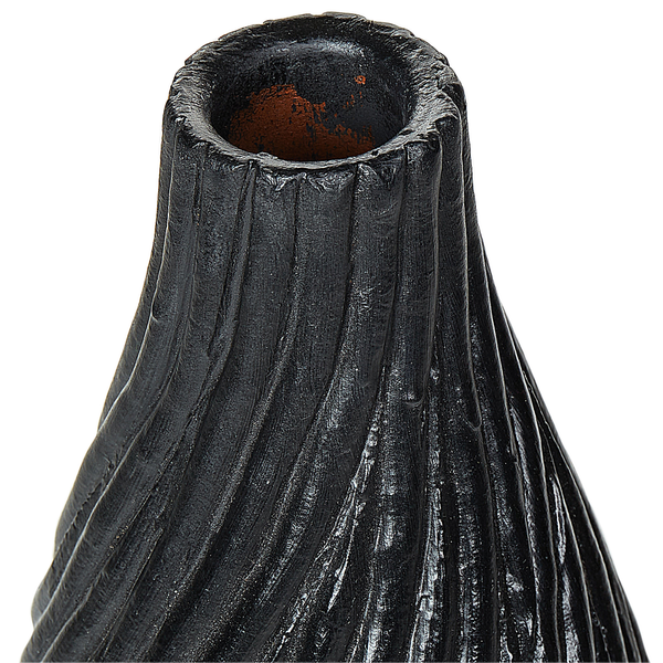 Dekovase FLORENTIA Keramik 50 cm Schwarz