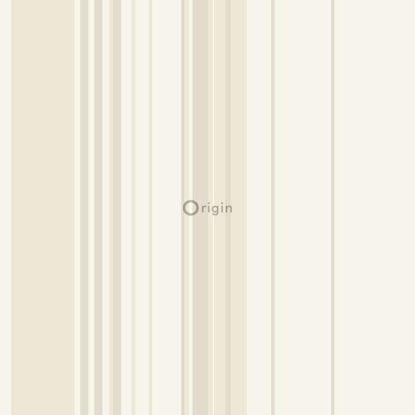 Origin Wallcoverings Tapete Streifen Crême-Weiß - 53 cm x 10.05 m - 346224
