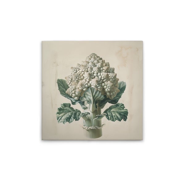 Gemüse-Kunstdruck mit Blumenkohl-Motiv für die Wand