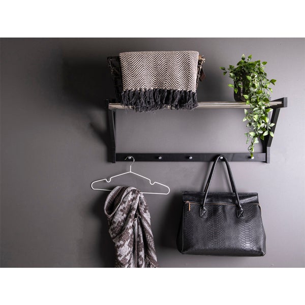 Paige Wandgarderobe schwarz. 78 X 32 X 34 cm