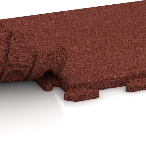 Gummifliese mit Verbindungssystem für einfache Installation