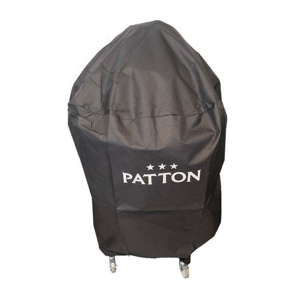 PATTON Grillabdeckung - 135x60x120cm Grillschutzhülle für Kamado 21 - Oxford-Stoff - Schwarz