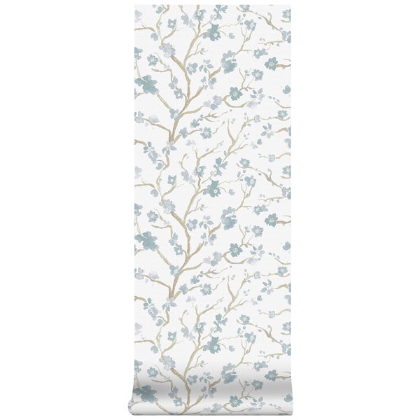 Tapetenrolle mit Blütenmuster