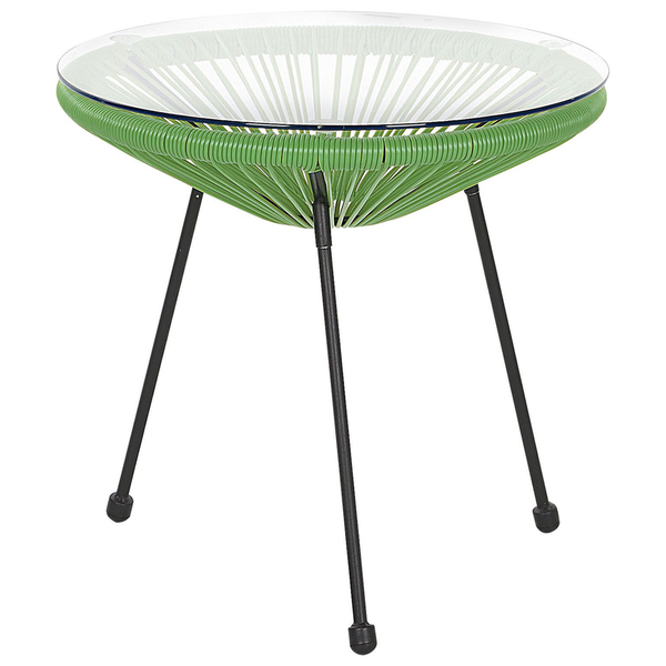 Bistro Set ACAPULCO II Polyrattan Grün