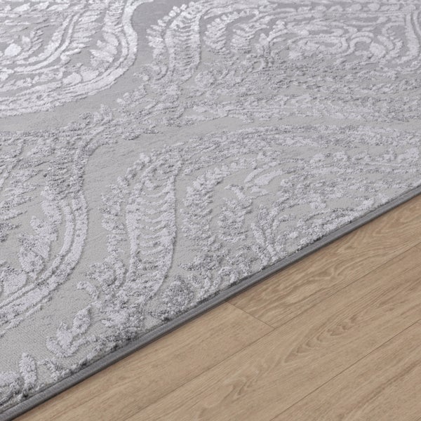 Vintage Orientalischer Teppich Weiß/Grau 160x213 cm INGRID