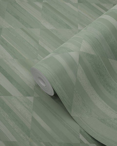 Origin Wallcoverings Tapete 3D Holzoptik Graugrün - 50 x 900 cm - 347868