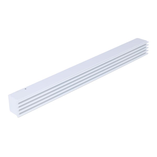 Gerades Lüftungsprofil aus Aluminium zur Belüftung von Innenräumen und Möbeln.