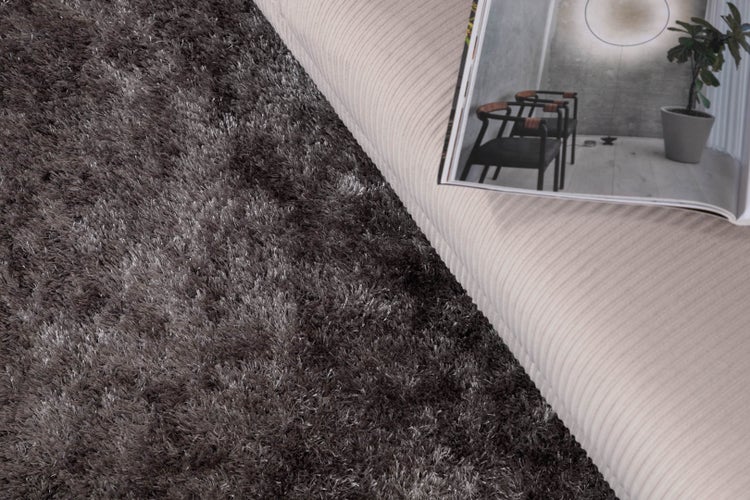 Mattis Teppich 290x200 cm Polyester grau. 200 X 290 X 2 cm