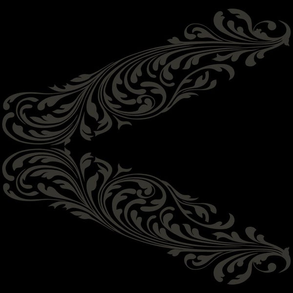 Origin Wallcoverings Tapete Ornamente Schwarz und Grau - 53 cm x 10.05 m - 345743