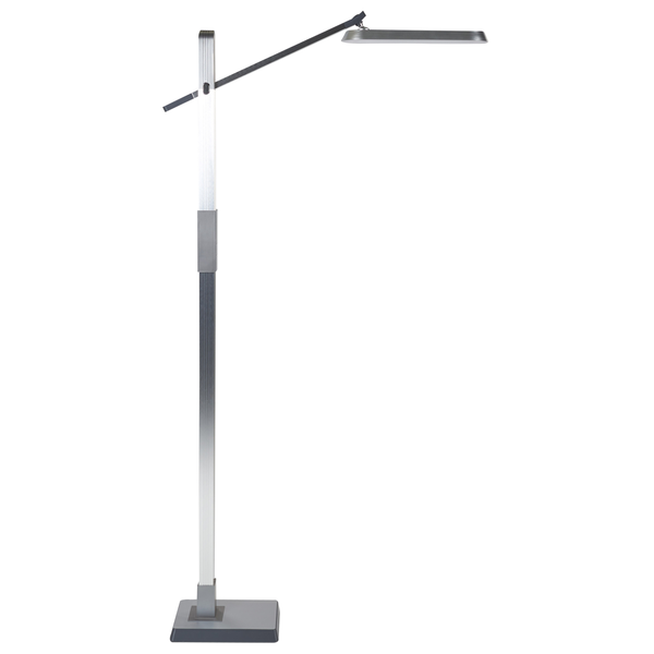 LED Stehlampe AQUARIUS mit Dimmer Metall Silber