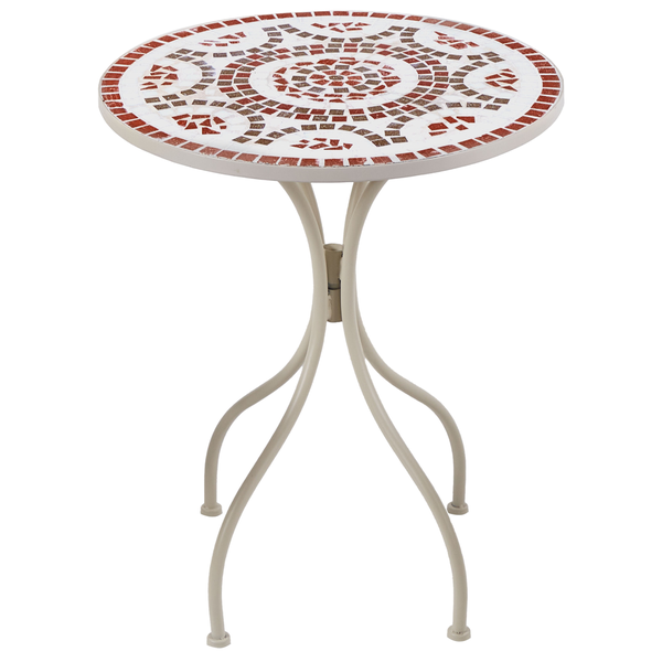 Bistro Set klappbar SPELLO Metall Weiß