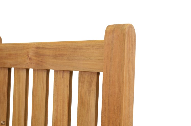 Teak Gartensessel ohne Armlehnen massiv wetterfest premium