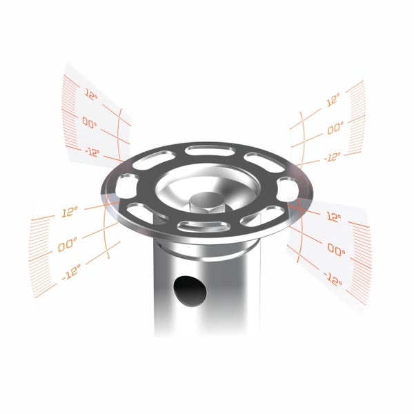 MAXERIO® 2er Aufsatz-Set TILT für Schraubfundament Bodenhülse Erdanker Erdschraube Einschraubhülse Erdschraubenfundament Bodenanker Schraubanker Fundament für Gartenhaus Terrasse Sauna Gewächshaus