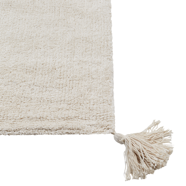 Kinderteppich ZORAKAN Hellbeige 140 x 200 cm Baumwolle