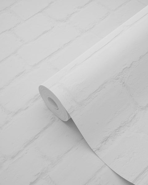 ESTAhome Tapete Backstein-Optik Hellgrau - 53 cm x 10.05 m - 139192