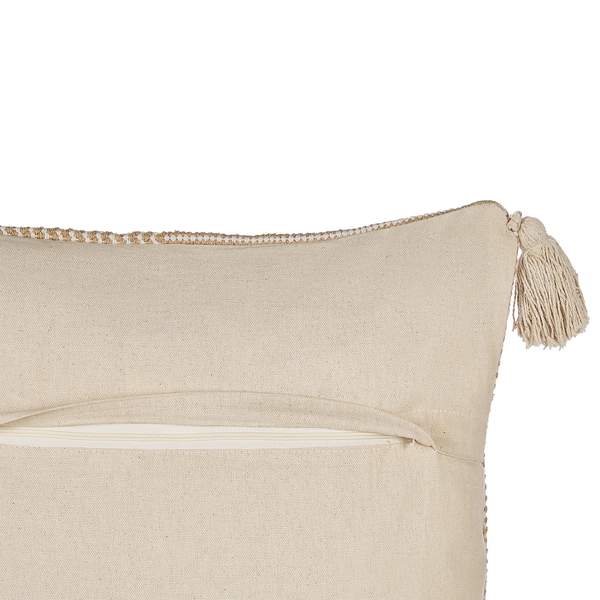 Dekokissen ARALIA Baumwolle 45 x 45 cm Beige Geometrisches Muster