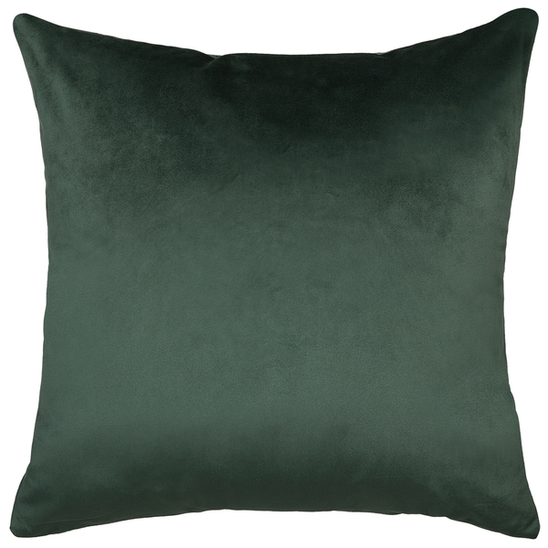 Dekokissen 2er Set ASTILBE Samtstoff 45 x 45 cm Dunkelgrün Pflanzenmuster