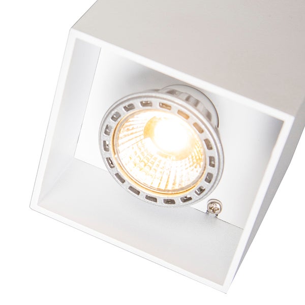 Design Aufbaustrahler Weiß GU10 50mm - Qubo