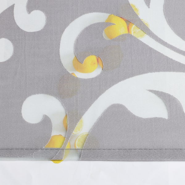 Gardine mit Zitronenmuster