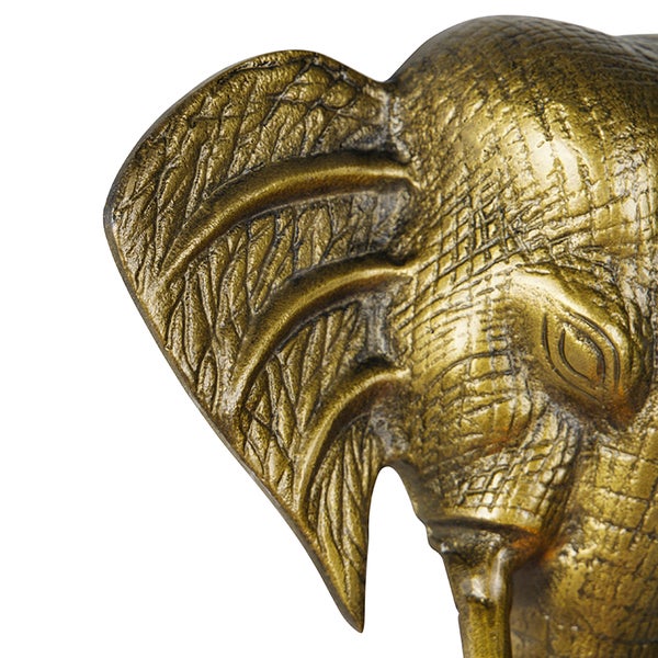 Vintage Wandlampe gold - Elefant