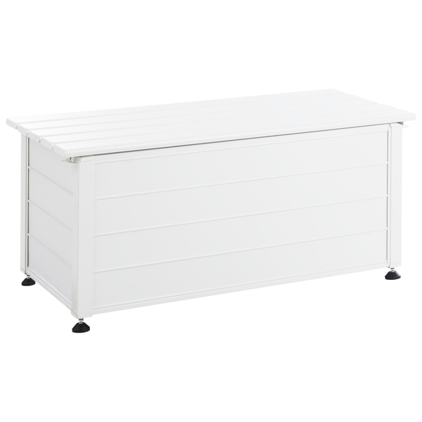Aufbewahrungsbox CAMPALTO Metall 113 cm 50 cm Weiß
