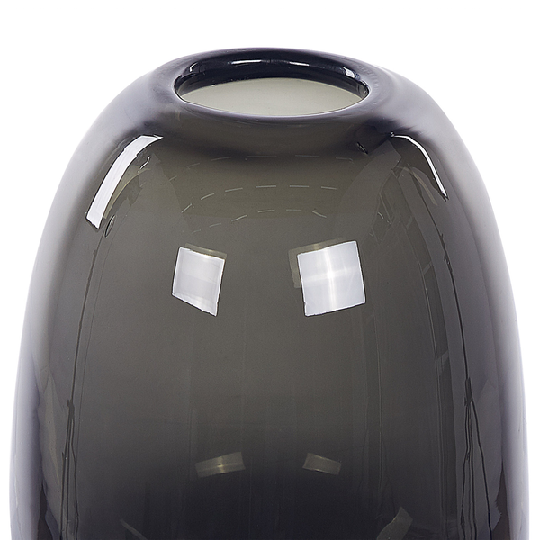 Blumenvase FYSKA Glas 18 cm Dunkelgrau