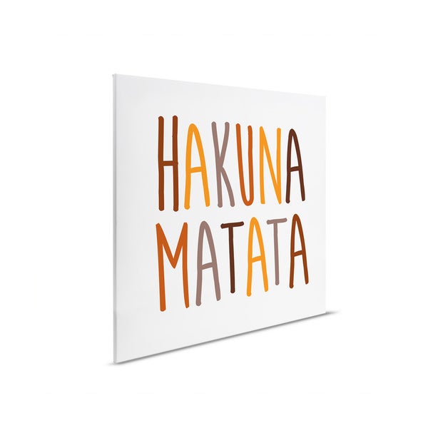 Leinwandbild mit dem Schriftzug Hakuna Matata