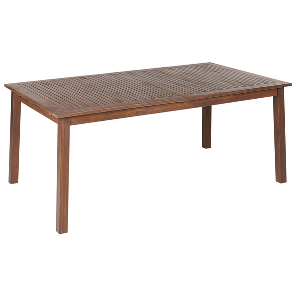 Ausziehbarer Gartentisch CESANA 180/240 cm 100 cm Akazienholz Dunkelbraun