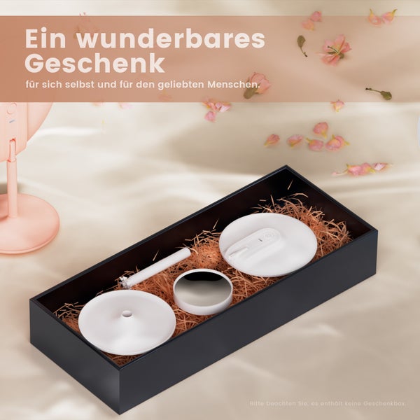 Geschenkset mit Kosmetikprodukten in einer schwarzen Box