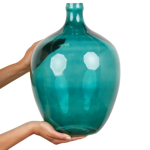 Blumenvase ROTI Glas 39 cm Türkis