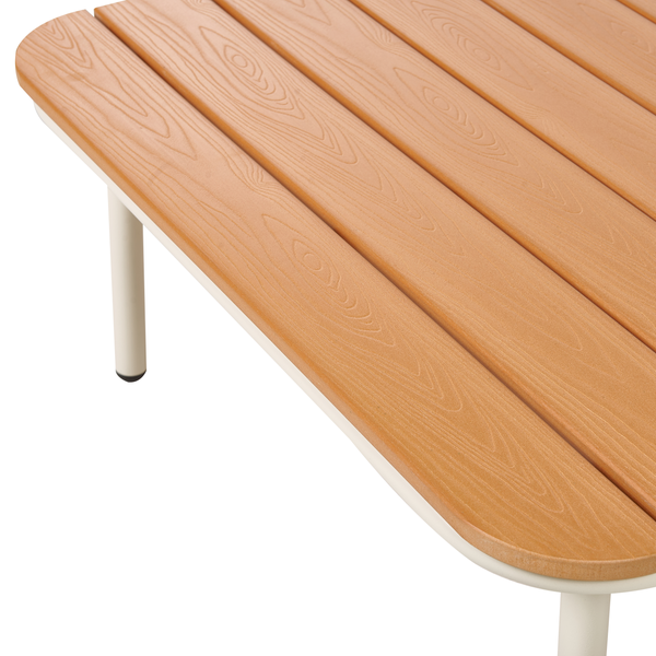 Outdoor Couchtisch SENISE 74 cm 74 cm Metall Braun