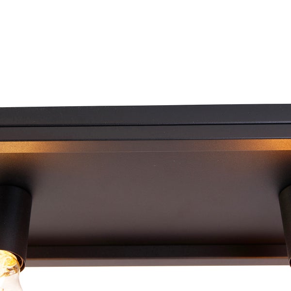 Smarte Deckenleuchte schwarz 99,5 cm inkl. 4 Wifi A60 - Cage