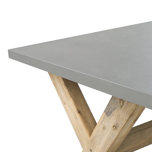 Gartentisch OLBIA 200 cm 100 cm Beton Grau