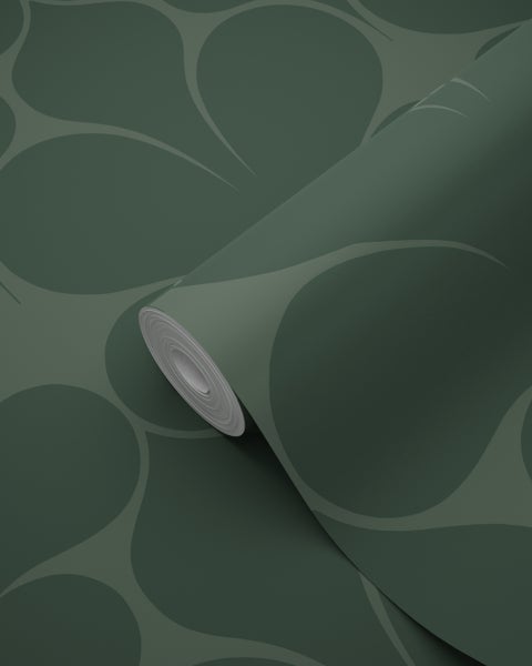 Origin Wallcoverings Tapete Ornamente Dunkelgrün - 50 x 900 cm - 347924