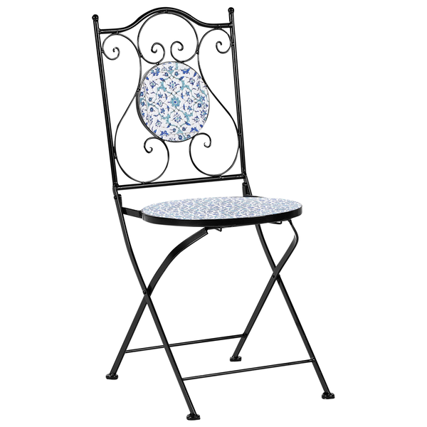 Klappbarer Gartenstuhl mit Mosaikmuster