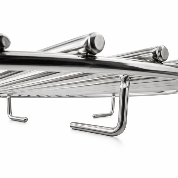 Edelstahl-Ablage mit Haken zur Küchenorganisation