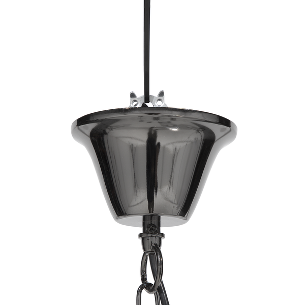 Kronleuchter Metall schwarz 8-flammig TEESTA