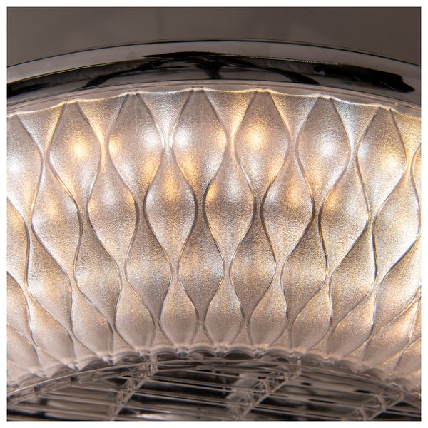 LED Deckenleuchte VIENTO mit Ventilator,  aus Metall und Kunststoff, mit integrierten LEDs, Beleuchtung für Wohnräume oder Büro