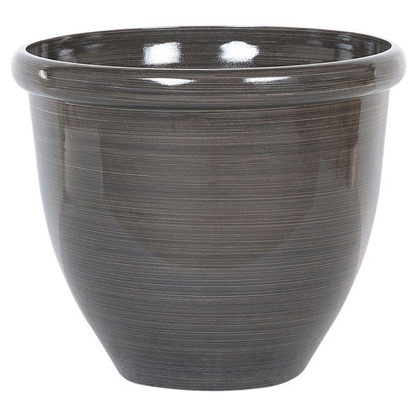 Blumenkübel TESALIA Stein 44 cm Braun