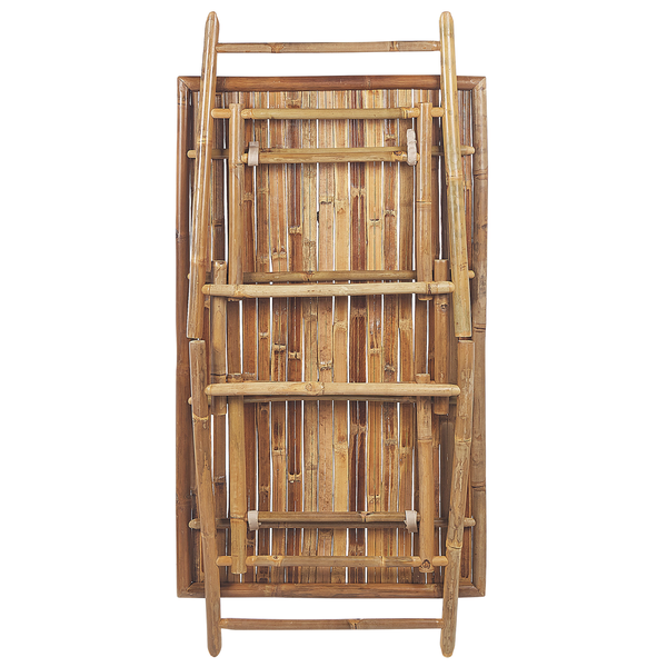 Gartentisch MOLISE 120 cm 69 cm Bambusholz Hellbraun