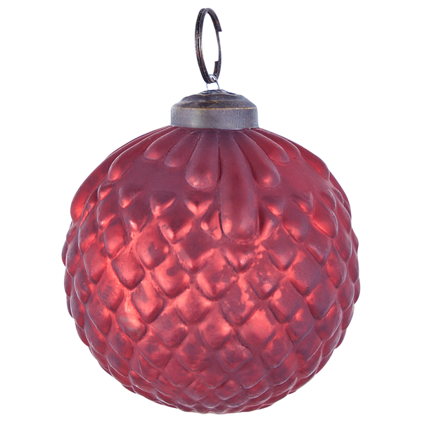 Weihnachtskugel 6er Set ARGENTIN Glas Rot