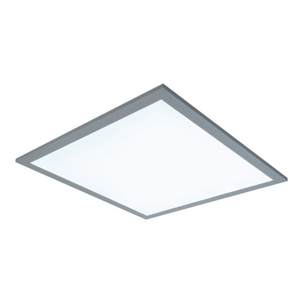 LED Aufbaupanel NICOLA, Aufbauleuchte aus Metall und Kunststoff mit fest verbauten LEDs in neutralweiß, Panel für Innenräume 45 x 45 cm
