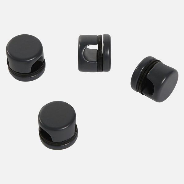 Kunststoff-Kordelstopper, vier Stück