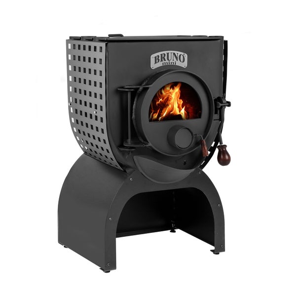 Bruno Mini Kaminofen mit Flammen