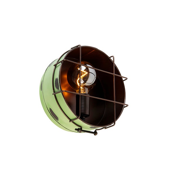 Industrielle Wandleuchte grün 25 cm - Barril