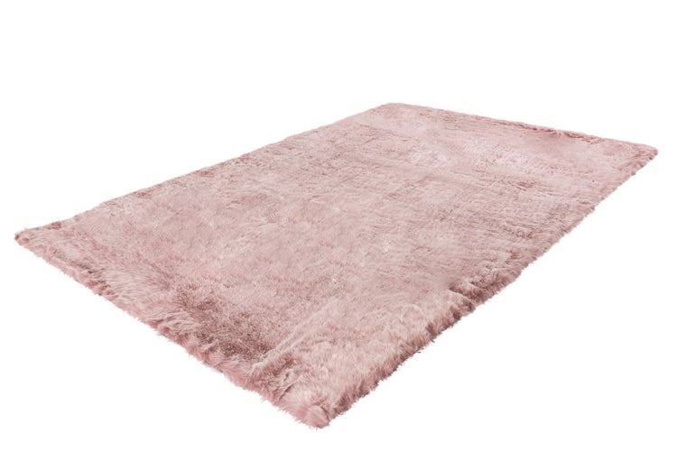 Hochflor Teppich Aegeania Puderrosa 45 mm Uni 160 x 230 cm