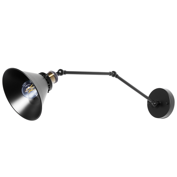 Wandlampe 2er Set NARVA verstellbar Metall Schwarz